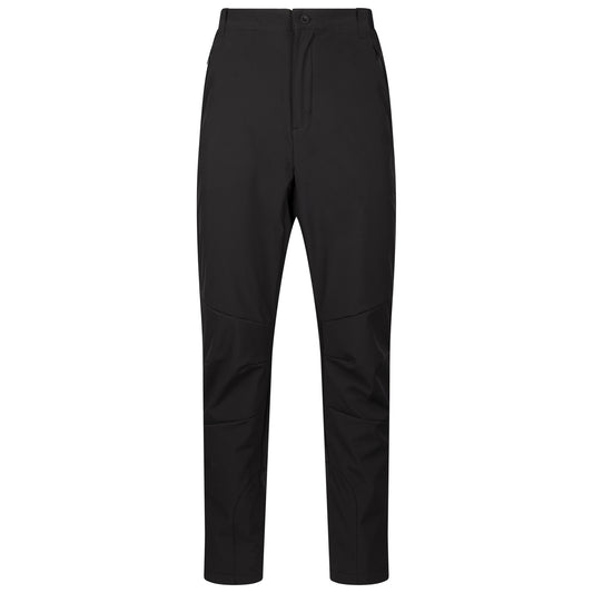 Black - Front - Trespass Mens DLX Rogers Softshell Trousers