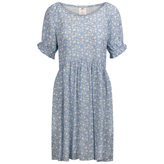 Cool Blue - Front - Trespass Womens-Ladies Margaret Short-Sleeved Casual Dress