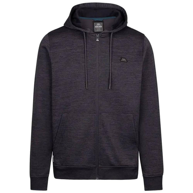 Dark Flint Marl - Front - Trespass Mens Fewston Full Zip Hoodie
