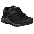 Black-Red - Pack Shot - Trespass Childrens-Kids Bevin Waterproof Trainers