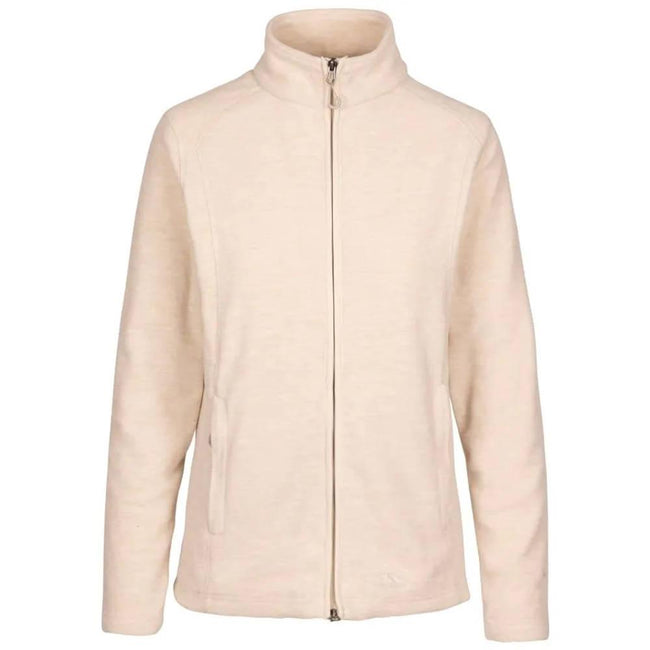 Cream Blush - Front - Trespass Womens-Ladies Reply AT200 Fleece Jacket