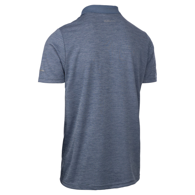Indigo Tone Marl - Back - Trespass Mens Mckay Active Polo Shirt