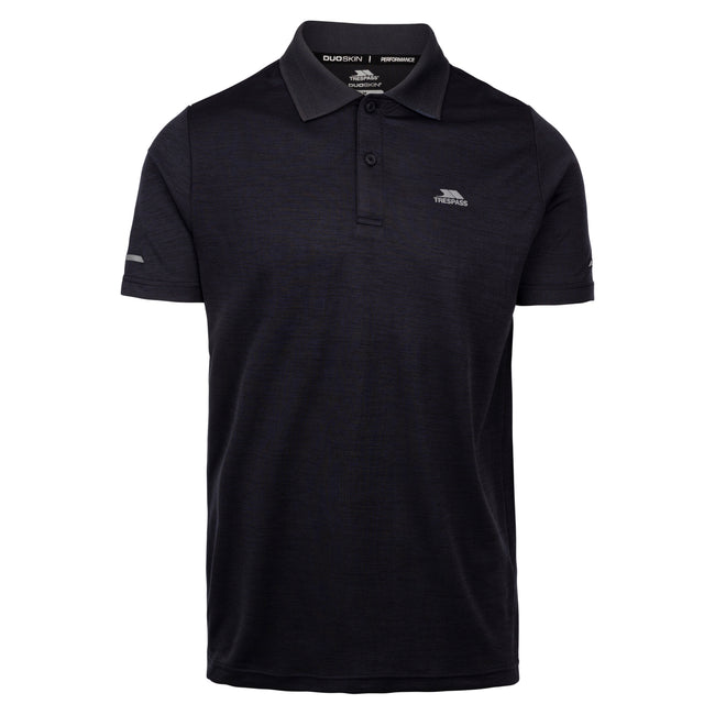 Dark Flint Marl - Front - Trespass Mens Mckay Active Polo Shirt