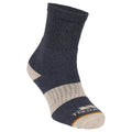Indigo Tone-Heather Grey-Pink Haze - Lifestyle - Trespass Womens-Ladies Wendall Socks (Pack of 5)