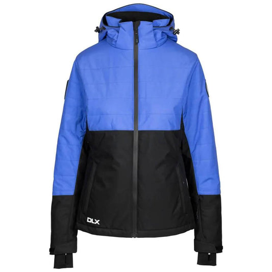 Baja Blue-Black - Front - Trespass Womens-Ladies Jaclyn DLX Ski Jacket