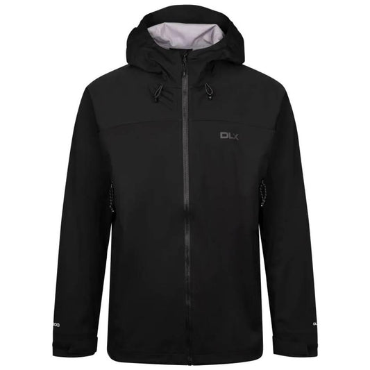 Black - Front - Trespass Mens Johannes DLX Waterproof Jacket