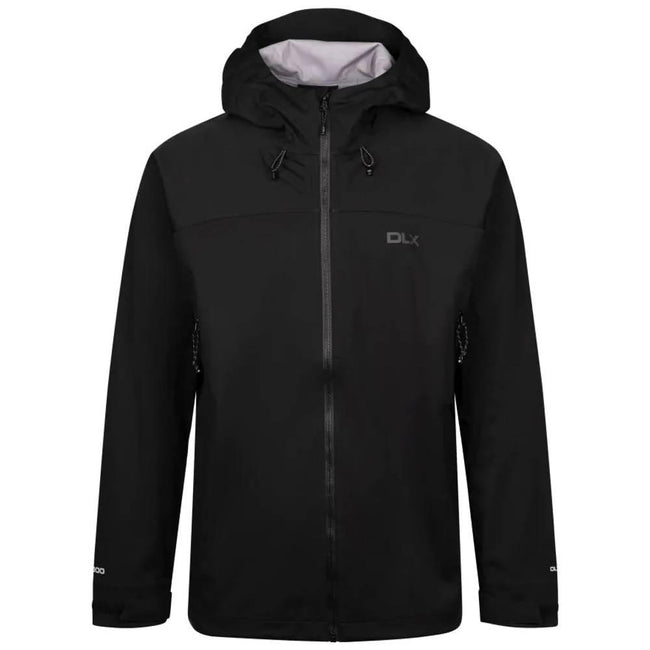 Black - Front - Trespass Mens Johannes DLX Waterproof Jacket