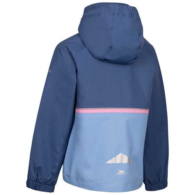 Blue Tone - Back - Trespass Girls Allora TP50 Waterproof Jacket
