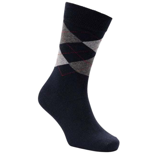 Navy-Black - Back - Trespass Mens Paden Socks (Pack of 5)
