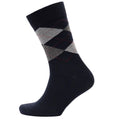 Navy-Black - Side - Trespass Mens Paden Socks (Pack of 5)