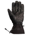Black - Side - Trespass Unisex Adult Edonia DLX Leather Ski Gloves