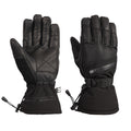 Black - Front - Trespass Unisex Adult Edonia DLX Leather Ski Gloves
