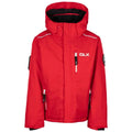 Red - Front - Trespass Childrens-Kids Gordy DLX Ski Jacket