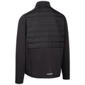 Black - Back - Trespass Mens Orford Hybrid Padded Jacket