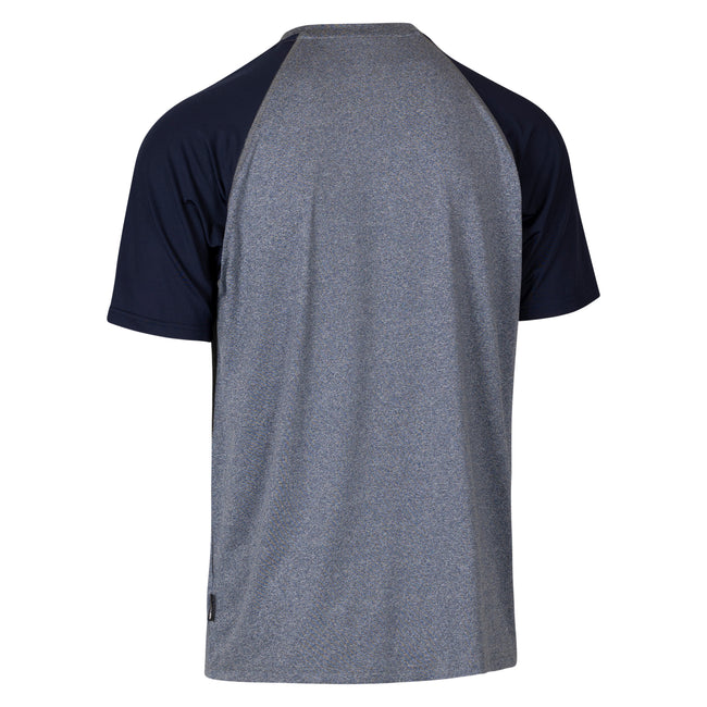 Navy Marl - Back - Trespass Mens Fullmer Mountain T-Shirt