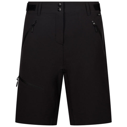 Black - Front - Trespass Womens-Ladies Jocelyn DLX Cargo Shorts
