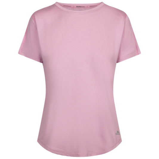 Pink Peony - Front - Trespass Womens-Ladies Muskwa Knitted T-Shirt