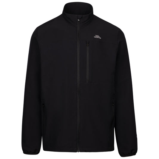 Black - Front - Trespass Mens Filmford Packaway Waterproof Jacket
