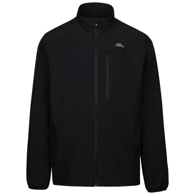 Black - Front - Trespass Mens Filmford Packaway Waterproof Jacket
