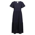 Navy - Front - Trespass Womens-Ladies Eileen Casual Midi Dress