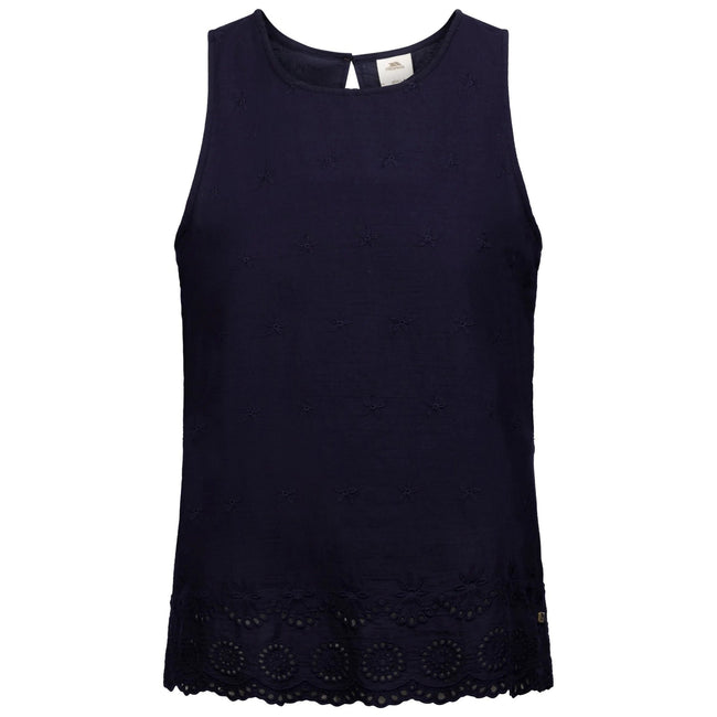Navy - Front - Trespass Womens-Ladies Zadie Sleeveless Casual Top