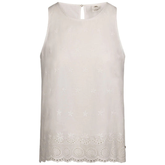 White - Front - Trespass Womens-Ladies Zadie Sleeveless Casual Top
