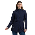 Navy Marl - Side - Trespass Womens-Ladies Aylmer Soft Shell Jacket