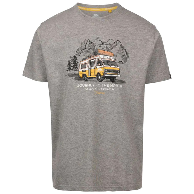 Grey Marl - Front - Trespass Mens Tokso T-Shirt