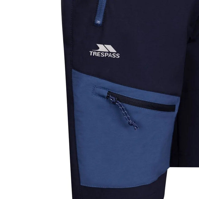 Navy - Side - Trespass Womens-Ladies Quest Shorts