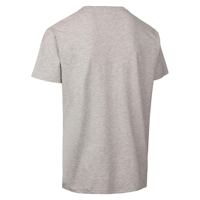 Grey Marl - Back - Trespass Mens Printed Casual T-Shirt