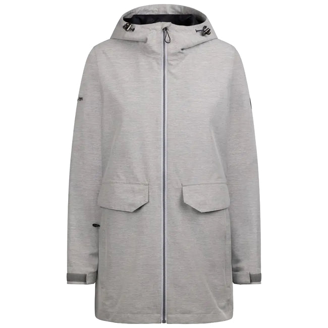 Platinum Marl - Front - Trespass Womens-Ladies Crystals Waterproof Jacket