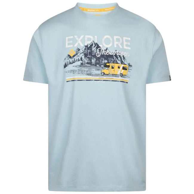 Seafoam Marl - Front - Trespass Mens Thelon Printed Casual T-Shirt