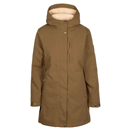Dark Olive - Front - Trespass Womens-Ladies Risha TP50 Fleece Lined Waterproof Jacket