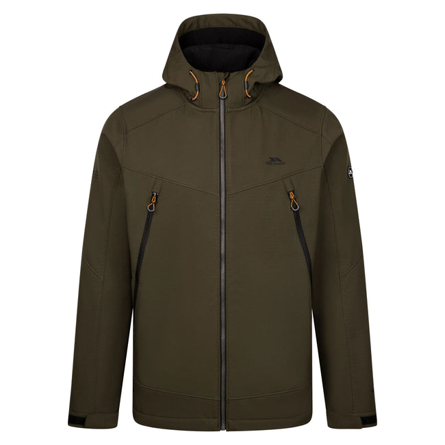 Dark Vine - Front - Trespass Mens Hubbard Soft Shell Jacket