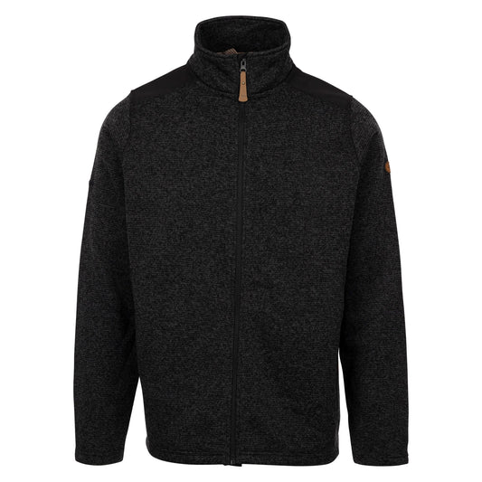 Dark Flint Marl - Front - Trespass Mens AT200 Thurley Fleece Jacket