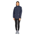 Navy - Side - Trespass Womens-Ladies Flourish Waterproof Jacket