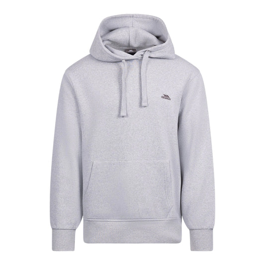 Grey Marl - Front - Trespass Mens Truman Logo Hoodie