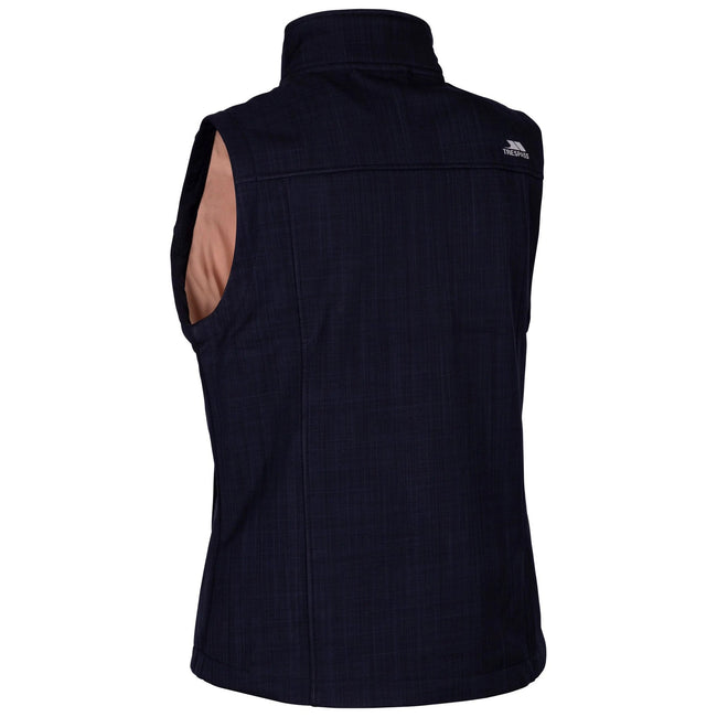 Navy Marl - Back - Trespass Womens-Ladies Mereb TP50 Softshell Lightweight Gilet