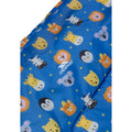 Blue-Multicoloured - Side - Trespass Childrens-Kids Animal Print 2 Season Sleeping Bag