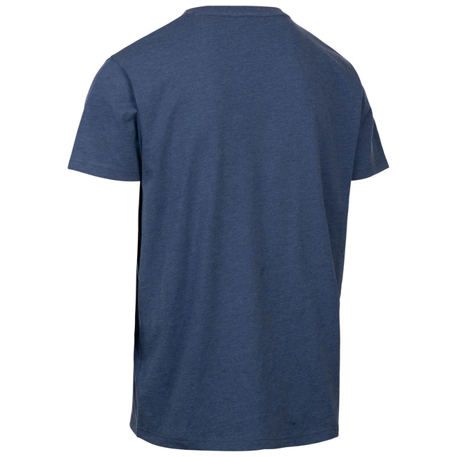 Indigo Tone Marl - Back - Trespass Mens Pendla Printed T-Shirt
