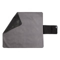 Storm Grey - Back - Trespass Throw Waterproof Checked Foldable Blanket