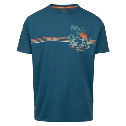 Bondi Blue - Front - Trespass Mens Zama Countryside T-Shirt