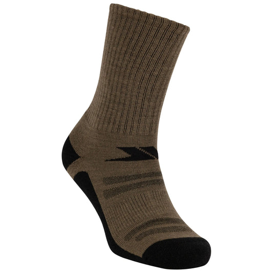 Olive - Front - Trespass Unisex Adult Averkin Socks