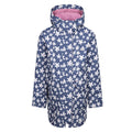 Blue Tone - Front - Trespass Girls Primdrop Waterproof Hooded Raincoat