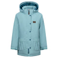 Light Teal - Front - Trespass Girls Roselettie Raincoat