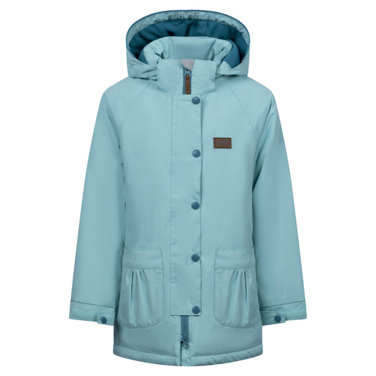 Light Teal - Front - Trespass Girls Roselettie Raincoat