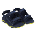 Navy - Pack Shot - Trespass Childrens-Kids Jett Double Strap Sandals