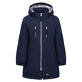 Navy - Front - Trespass Girls Marybank Raincoat
