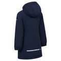 Navy - Back - Trespass Girls Marybank Raincoat