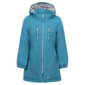Light Teal - Front - Trespass Girls Marybank Raincoat